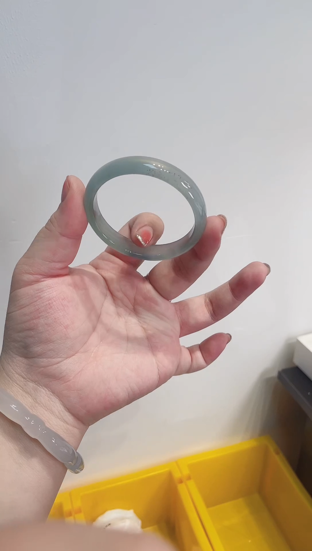 【闪购商品】玛瑙/玉髓手镯未镶嵌016圈口52【蚕丝纹】