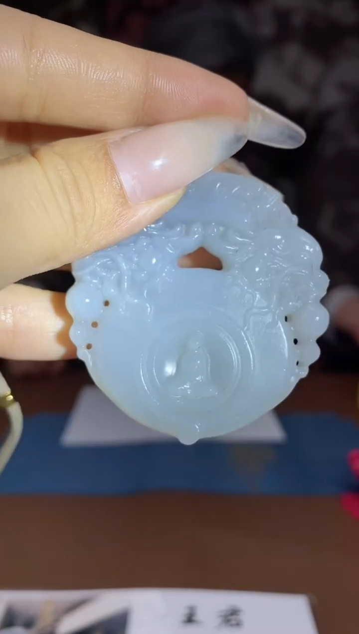 和田玉未镶嵌颈饰A634