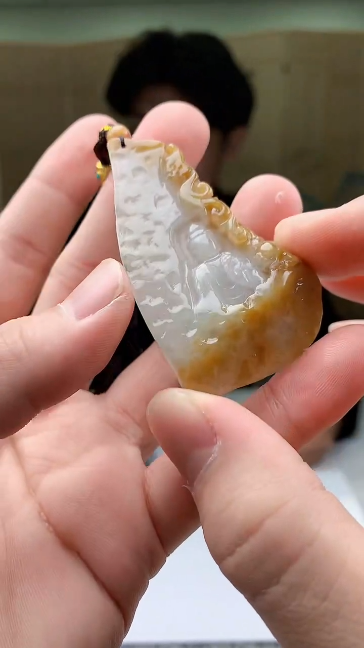 【闪购商品】定制翡翠未镶嵌5145bb-毛货挂件35