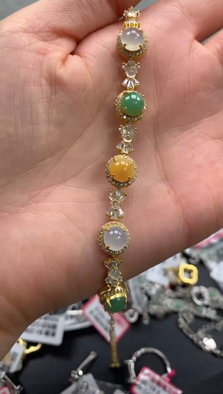 【闪购商品】翡翠戒指银S925镶嵌111111111     8