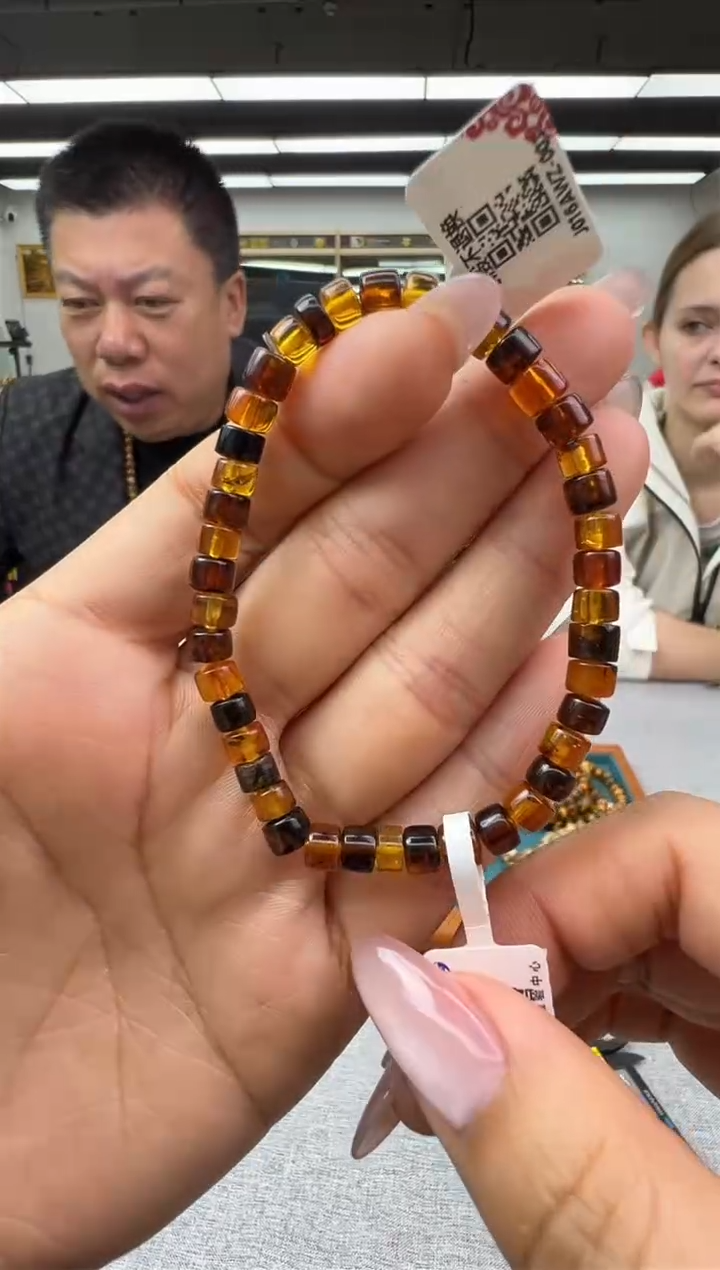 【闪购商品】琥珀手链未镶嵌503秒拍号