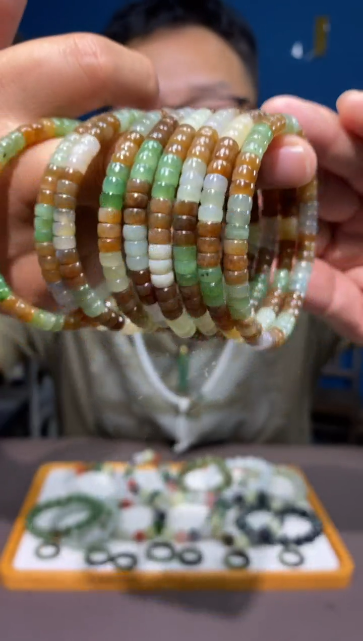 手链未镶嵌和田玉颜色多样性发货拍一发一