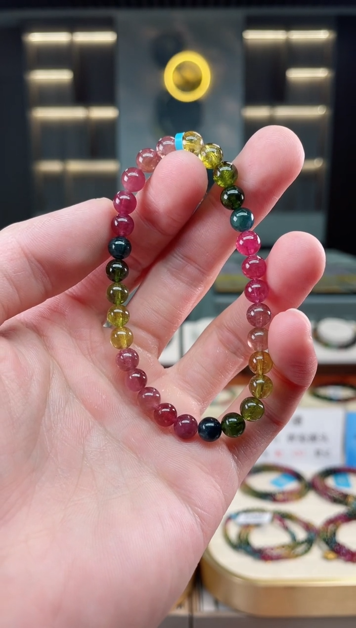 【闪购商品】碧玺单圈手串6mm+未镶嵌（多样性发一条）xion