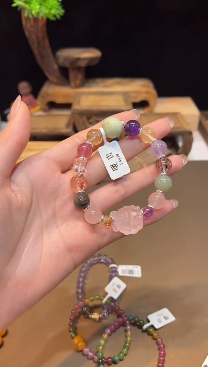 水晶手链未镶嵌手饰@@F4979