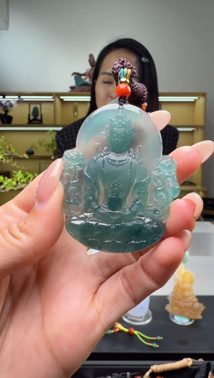 吊坠(不含链)未镶嵌翡翠观音