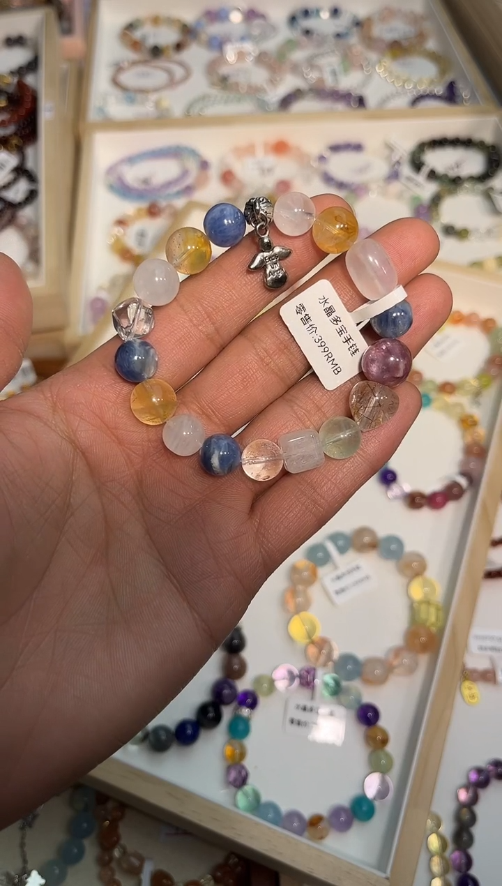 【闪购商品】水晶手链未镶嵌水晶多宝