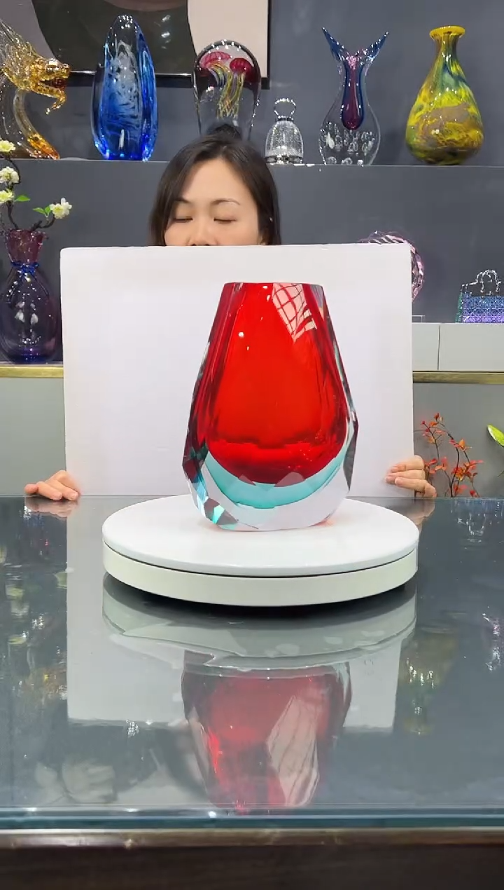 手工艺品琉璃 水晶琉璃花瓶1个