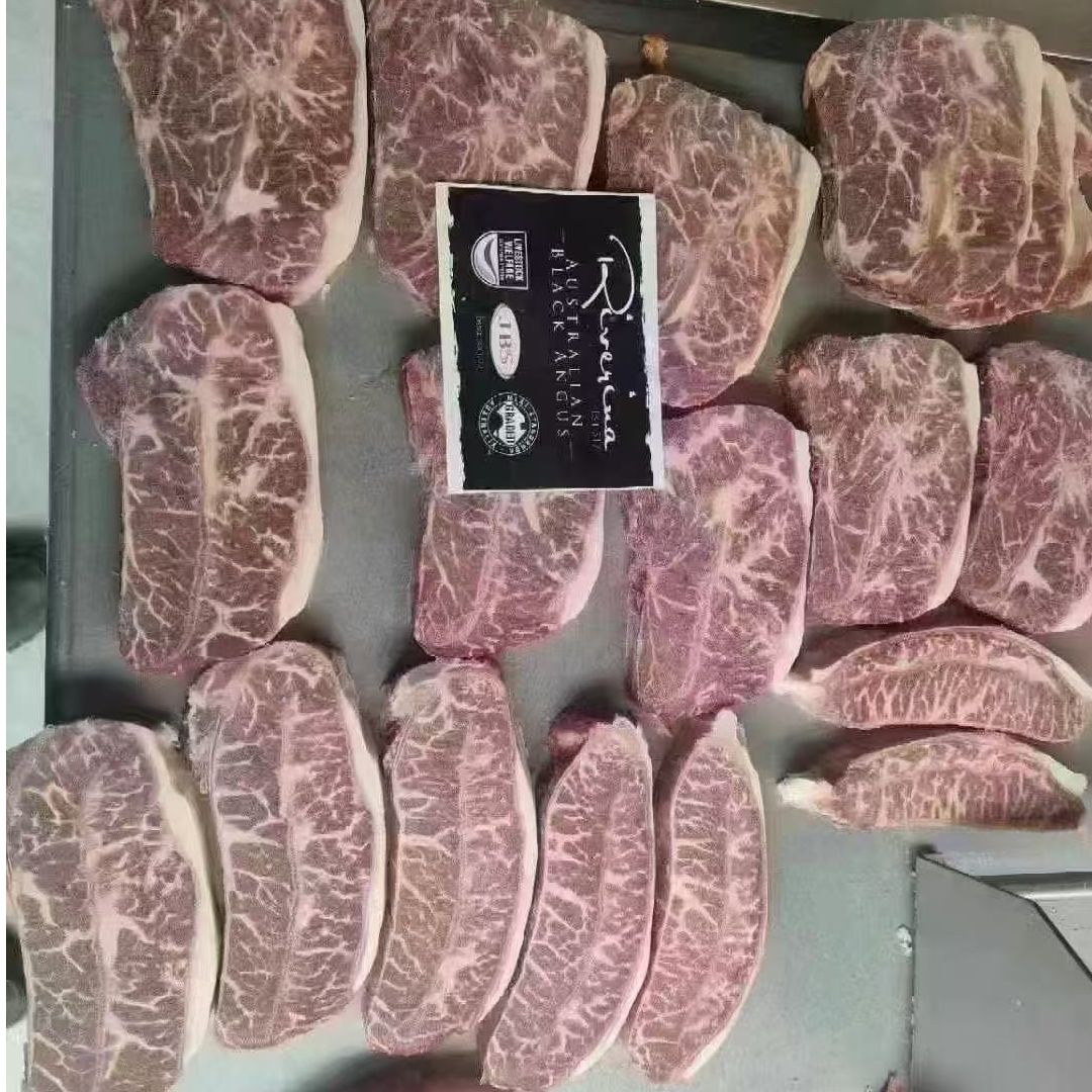原切牛排澳洲板腱M2+原切牛排谷饲150天517厂