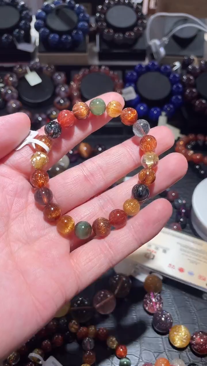 【闪购商品】水晶手链未镶嵌单圈多宝A9