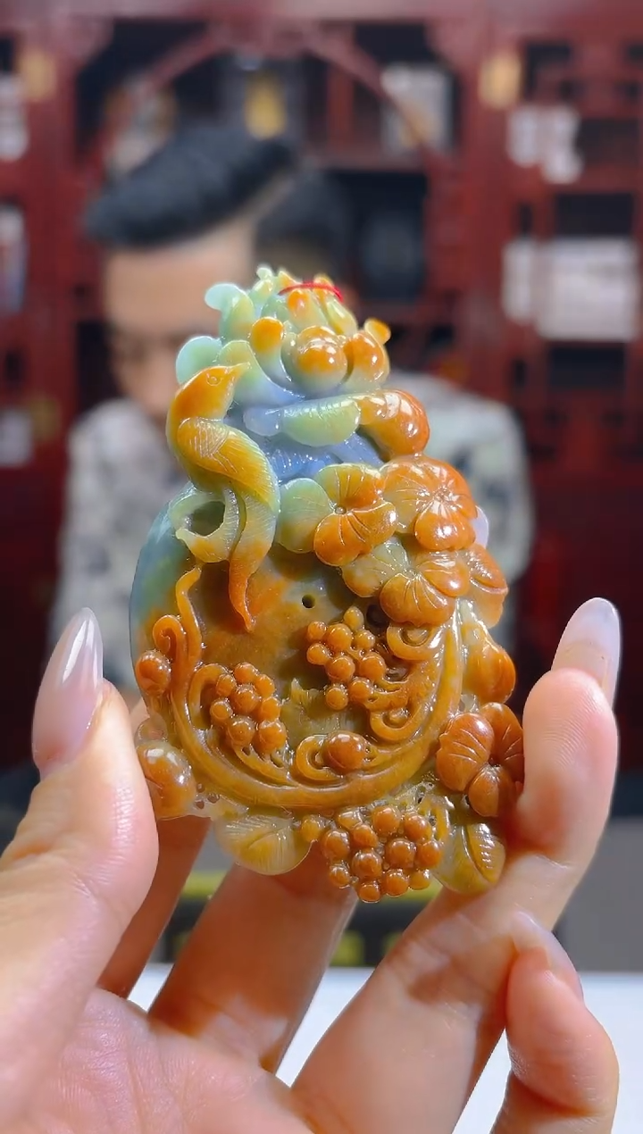 定制翡翠未镶嵌0614/Y/花鸟
