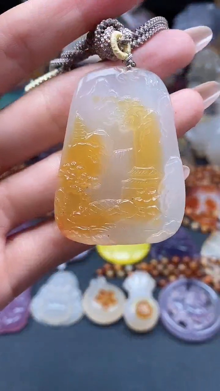 【闪购商品】玛瑙/玉髓颈饰未镶嵌dd