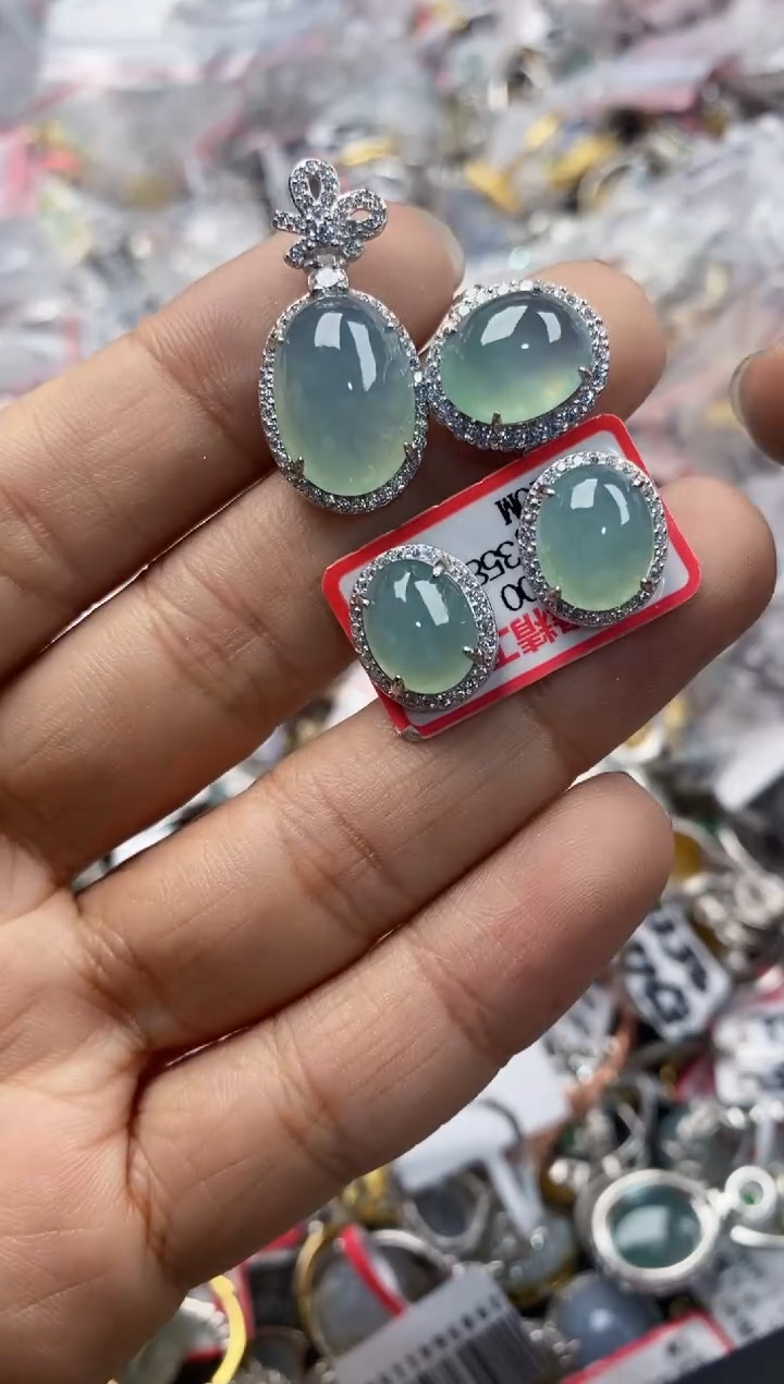 银S925镶嵌戒指翡翠11-11----3