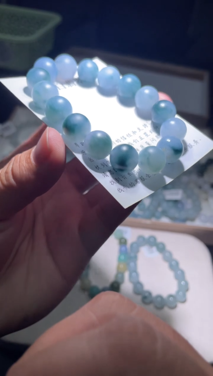 未镶嵌定制翡翠珠串