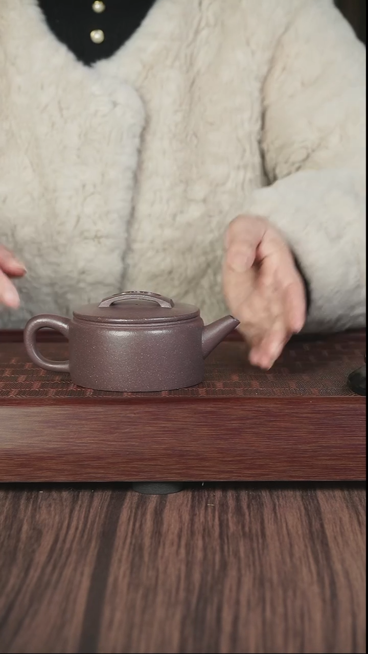 【闪购商品】紫砂茶壶lhb  粗砂天青 汉瓦