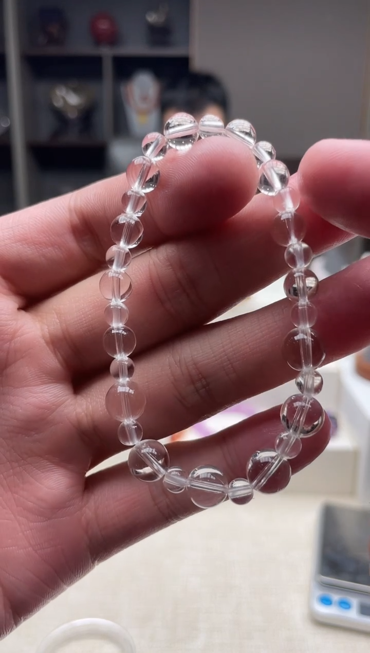 水晶手链未镶嵌天然水晶手串