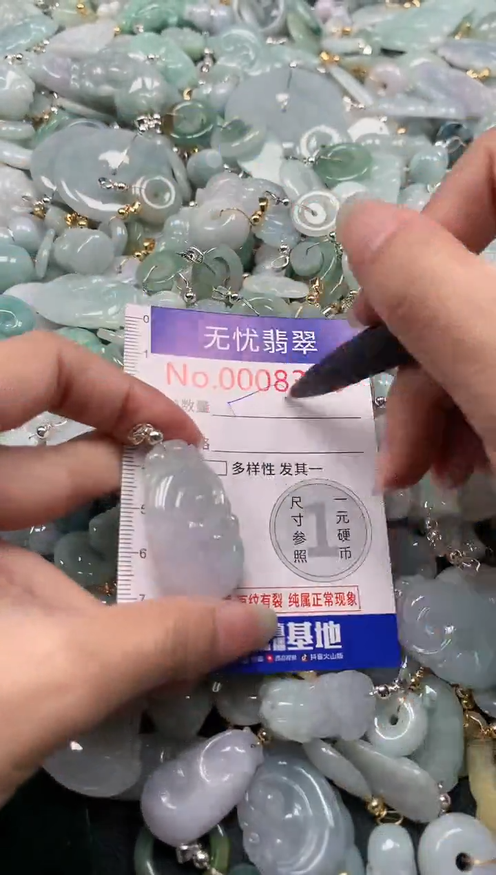 翡翠未镶嵌吊坠(不含链)8366