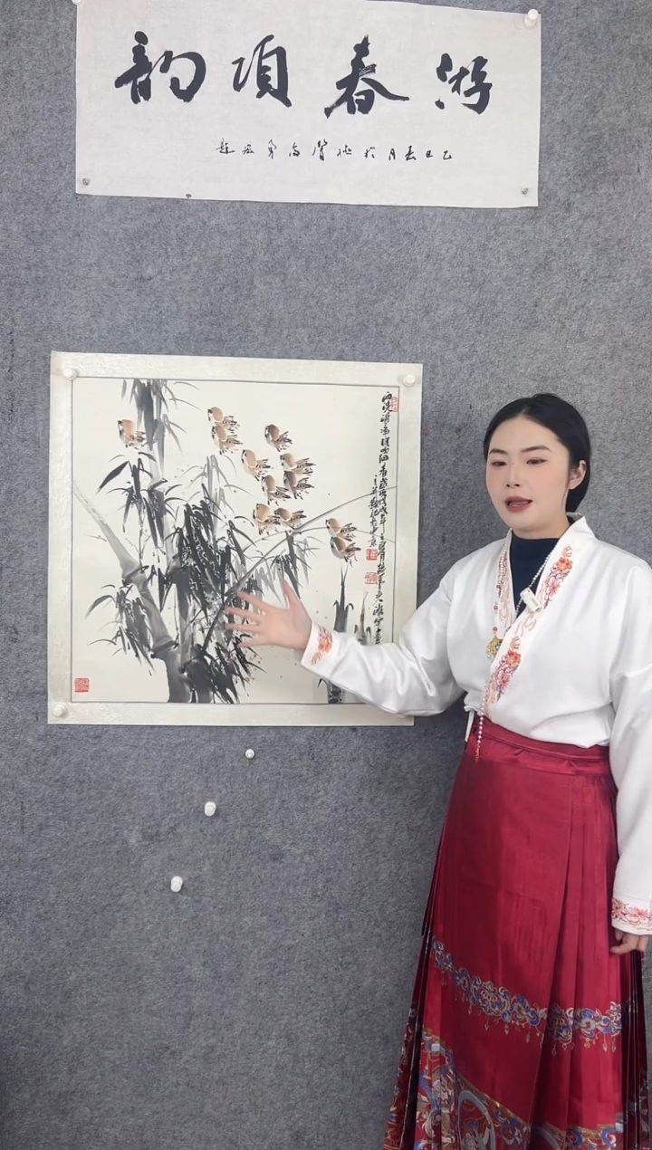 【闪购商品】国画省美协董鸿宇手绘写意国画已托裱
