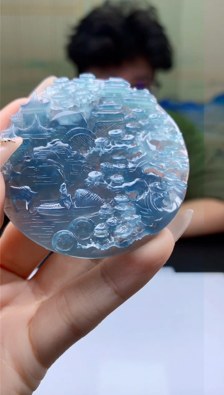 【闪购商品】定制翡翠未镶嵌4688ty-毛货挂件赠珠链66