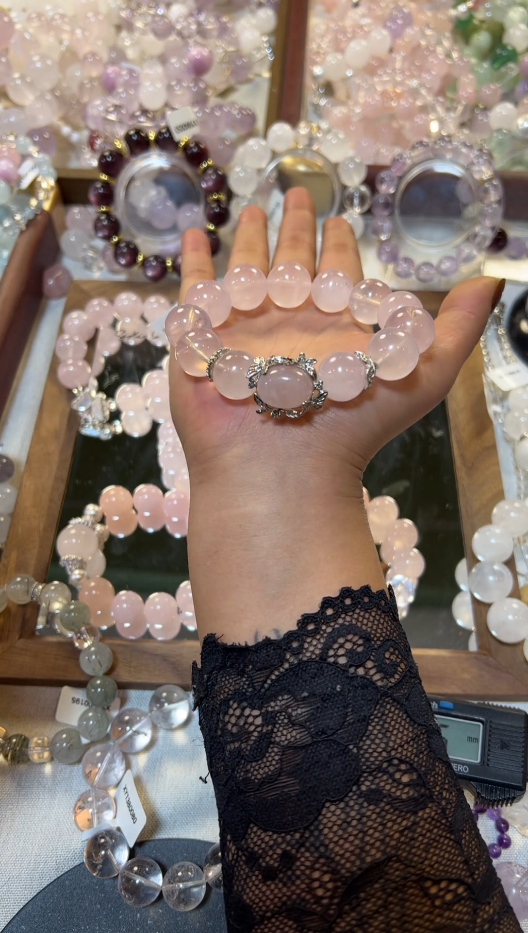 未镶嵌手串水晶粉水水晶手串