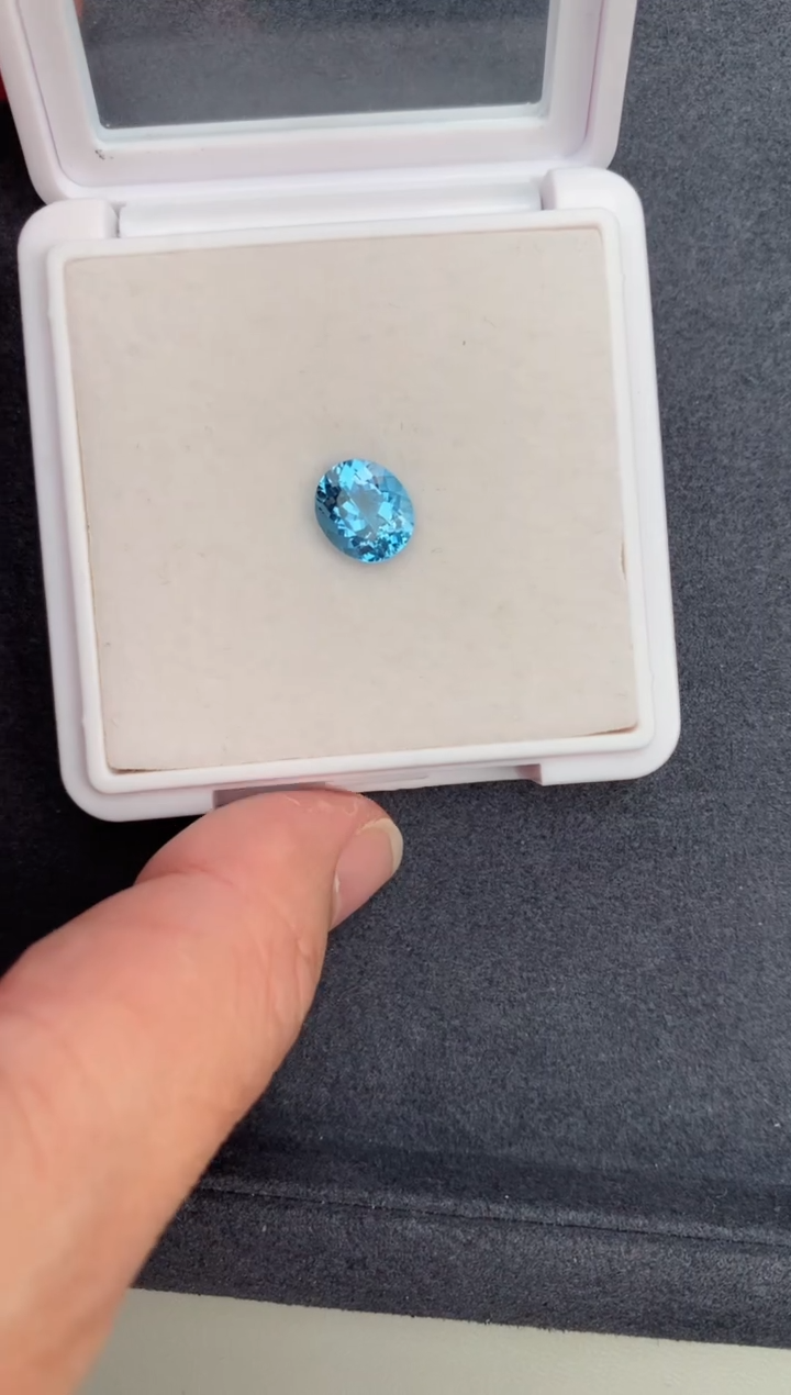 【闪购商品】海蓝宝石裸石未镶嵌2.1ct海蓝宝