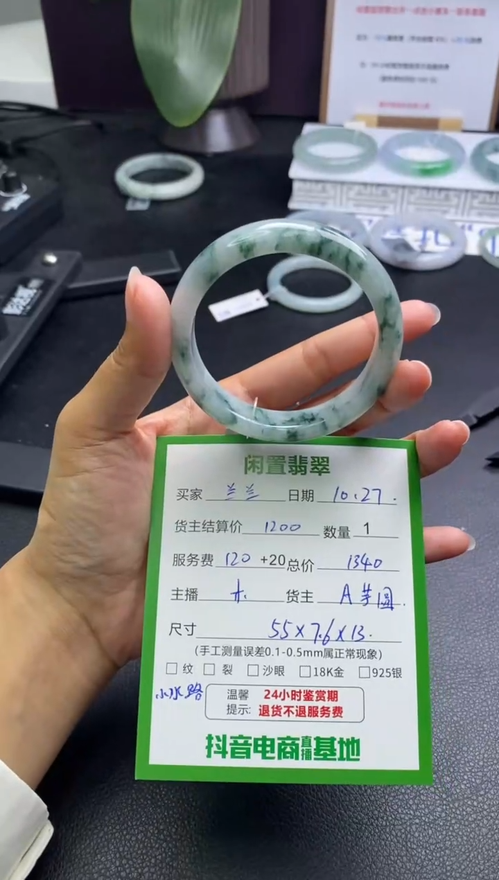 未镶嵌手镯翡翠兰*手镯
