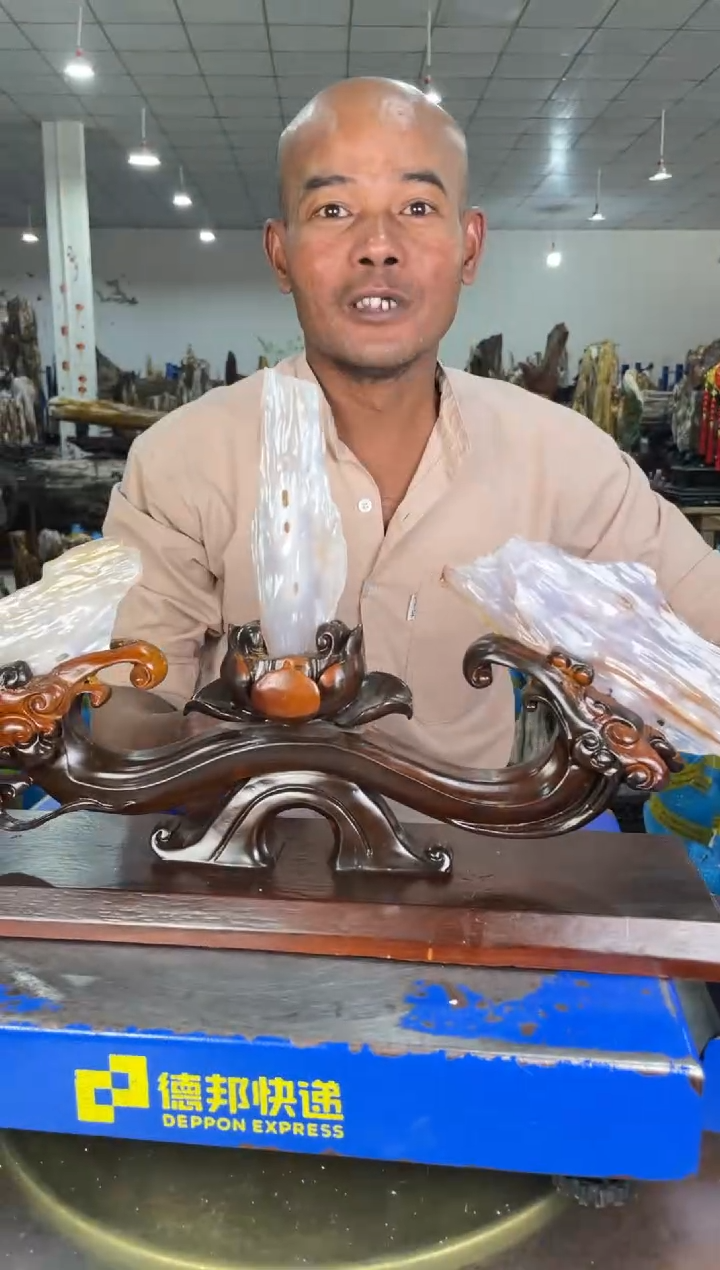 【闪购商品】硅化玉摆件未镶嵌25