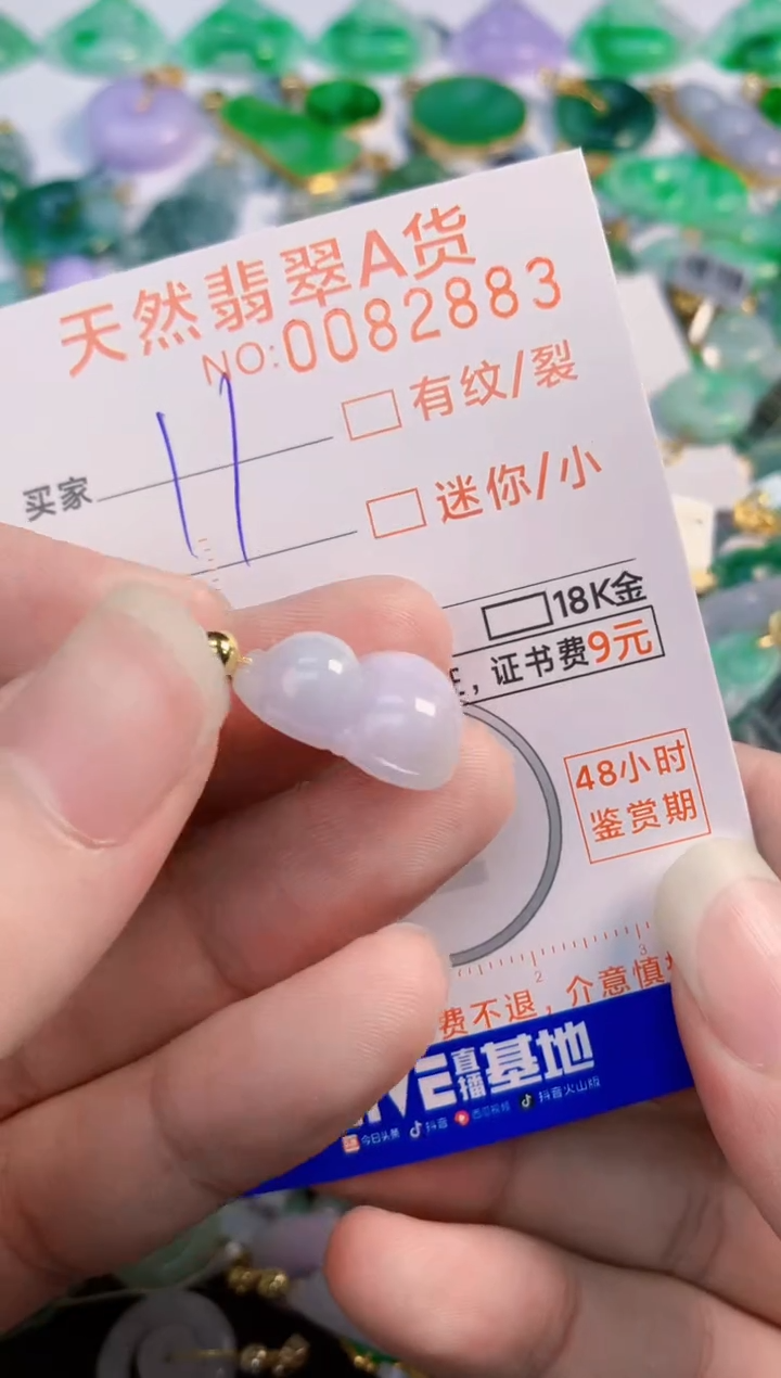 翡翠未镶嵌颈饰         1