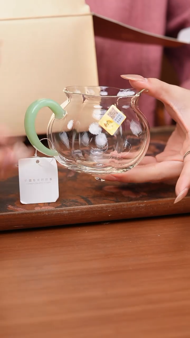 【闪购商品】禾器/晶彩纳福茶海/浅玉色