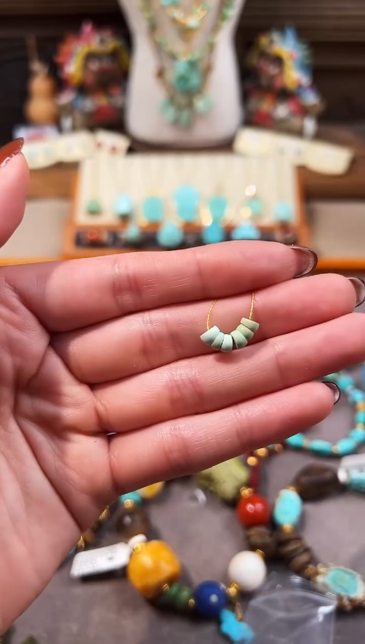 未镶嵌绿松石配饰隔珠