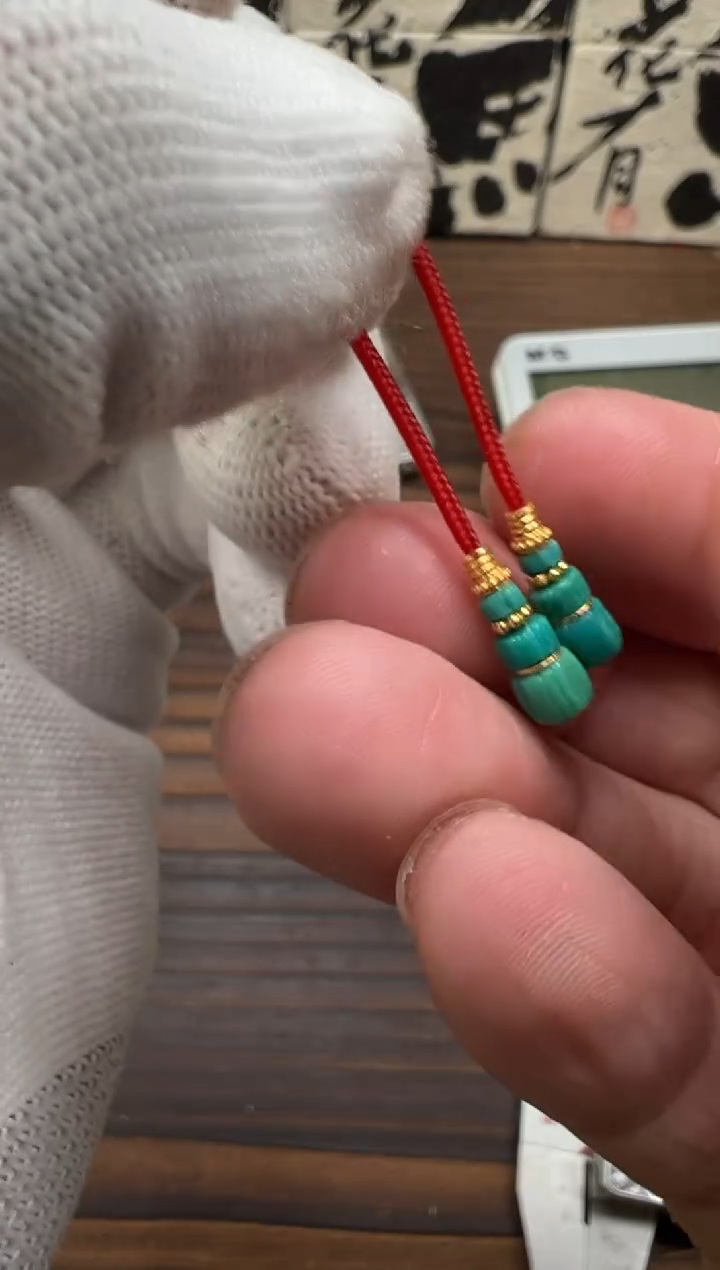 【闪购商品】绿松石1218K金镶嵌绿松石