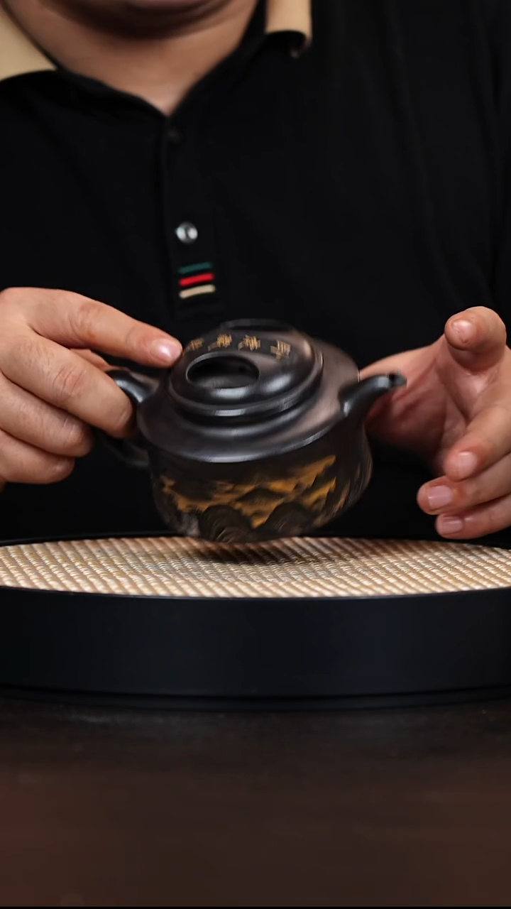 茶壶紫砂牛盖 石黄