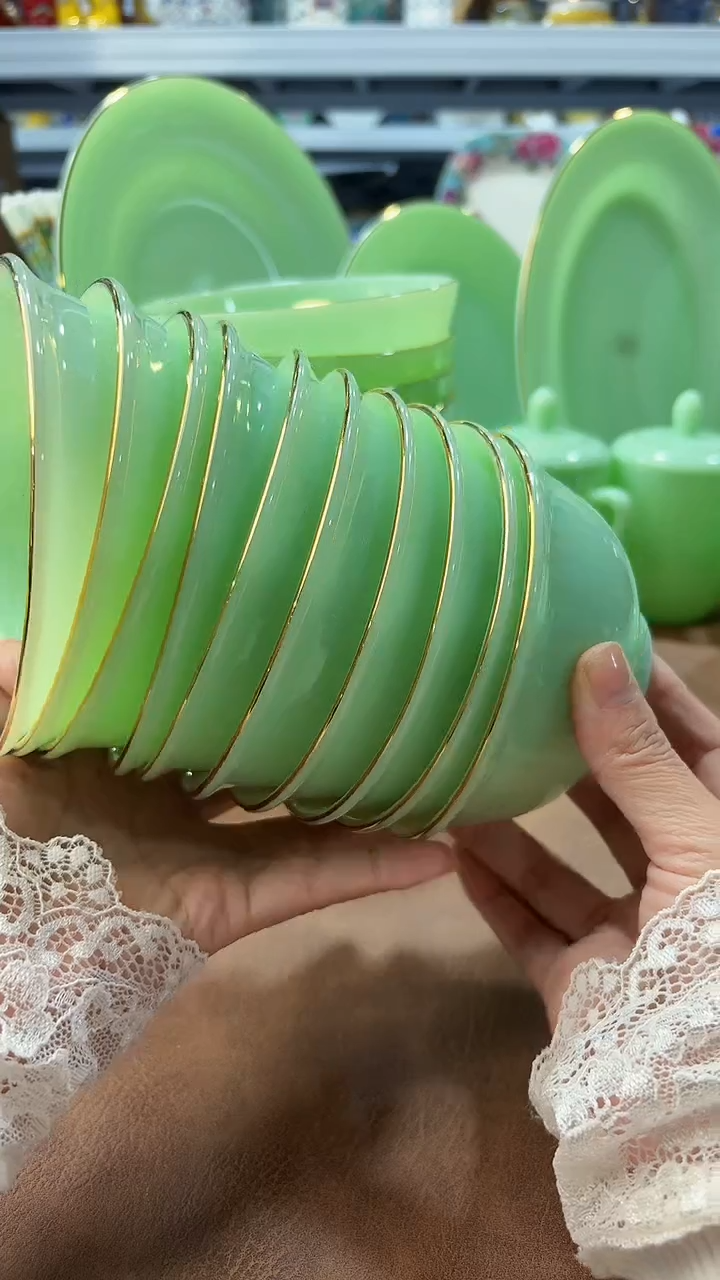 玉瓷4.5英寸饭碗10个景德镇餐具