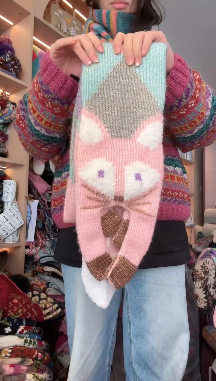 羊毛糊****饼593狐狸围巾