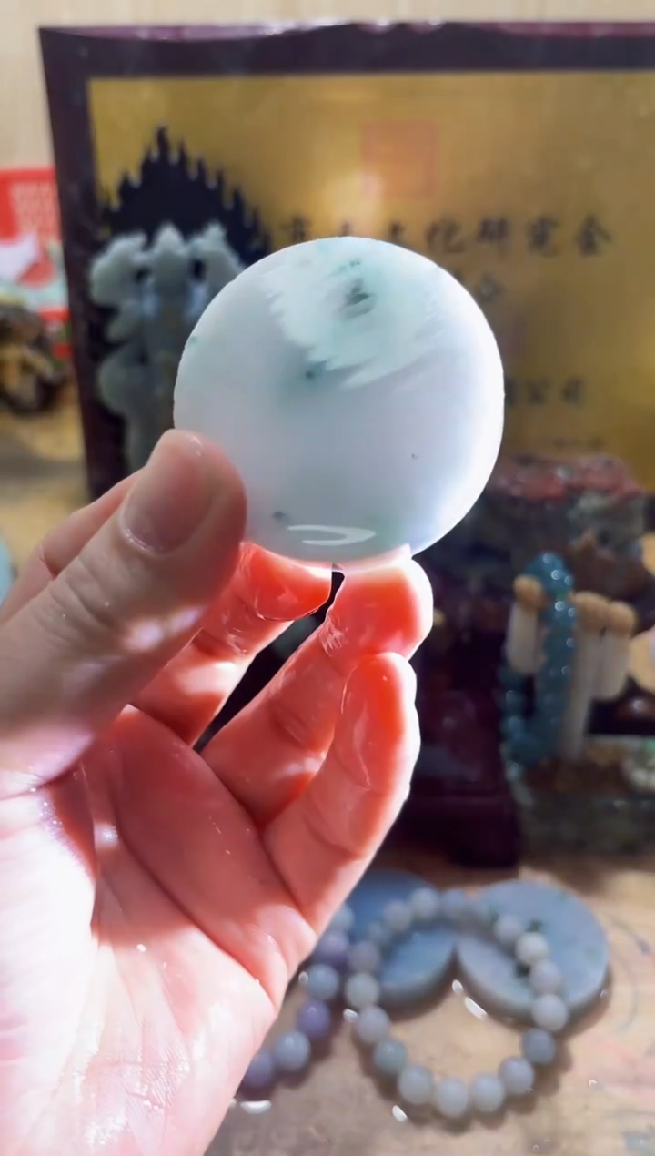 未镶嵌挂件翡翠A货常星7996