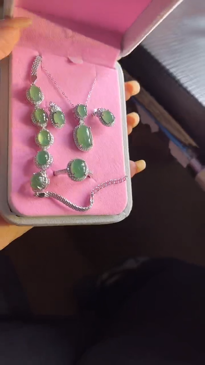 【闪购商品】翡翠颈饰银S925镶嵌100648759