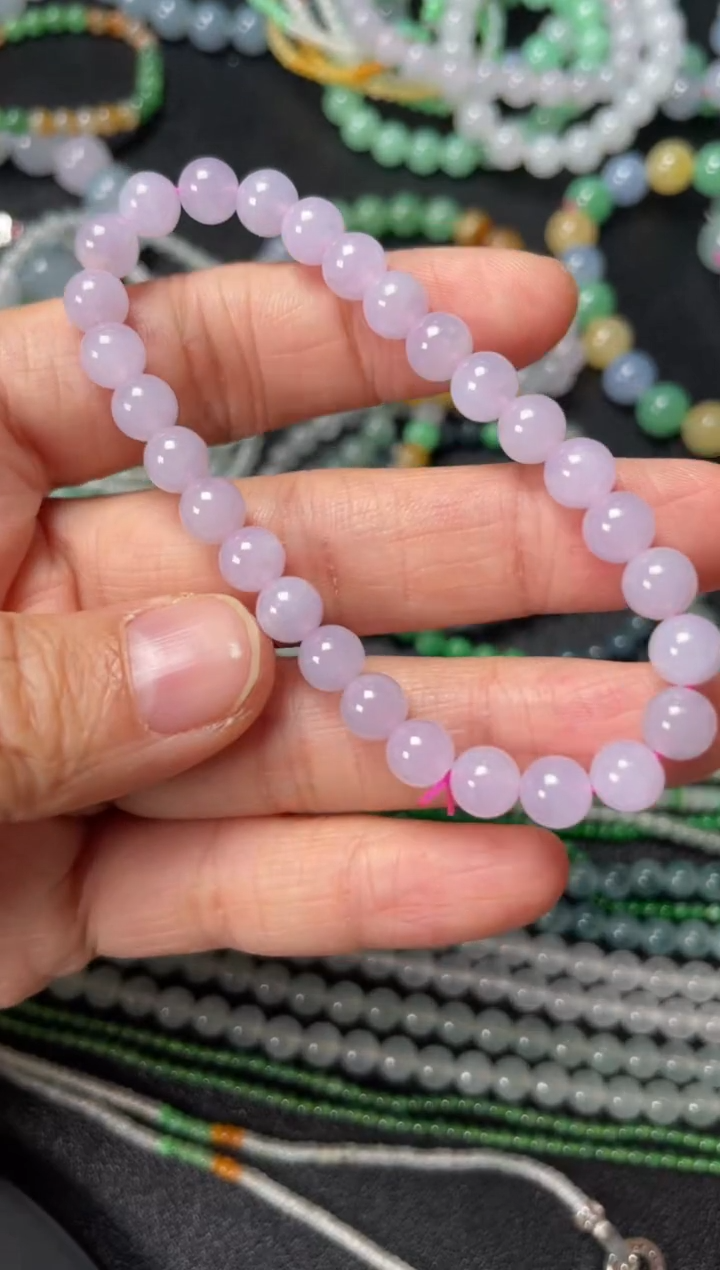 【闪购商品】翡翠手串未镶嵌珠子手串约6+ 80%完美度