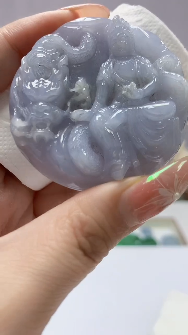 【闪购商品】定制翡翠未镶嵌0405DD-毛货挂件77