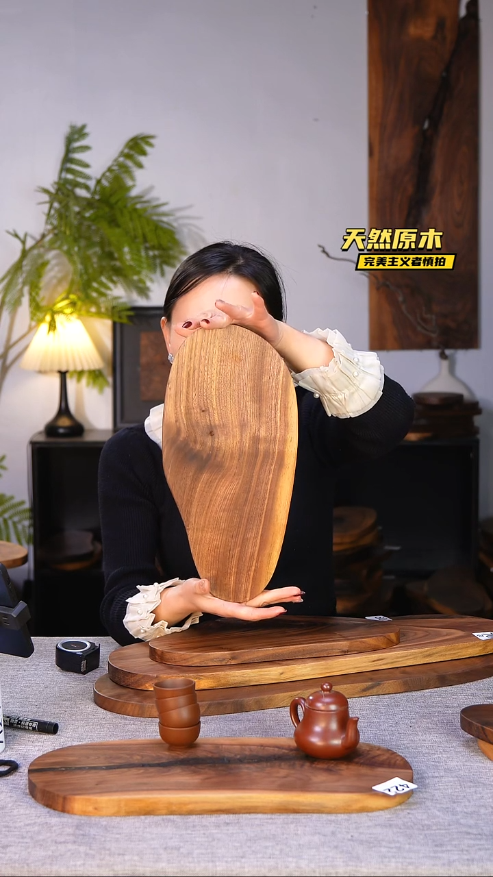 木北美黑胡桃原木.干裂疤结不属于商品质量问题完美主义者慎拍