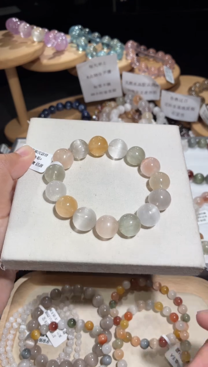 未镶嵌手链水晶64号多样性发一E13+