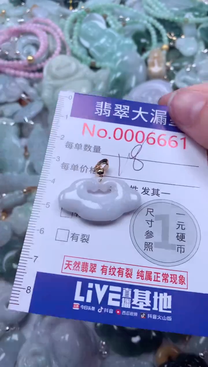 翡翠未镶嵌吊坠(不含链)6661