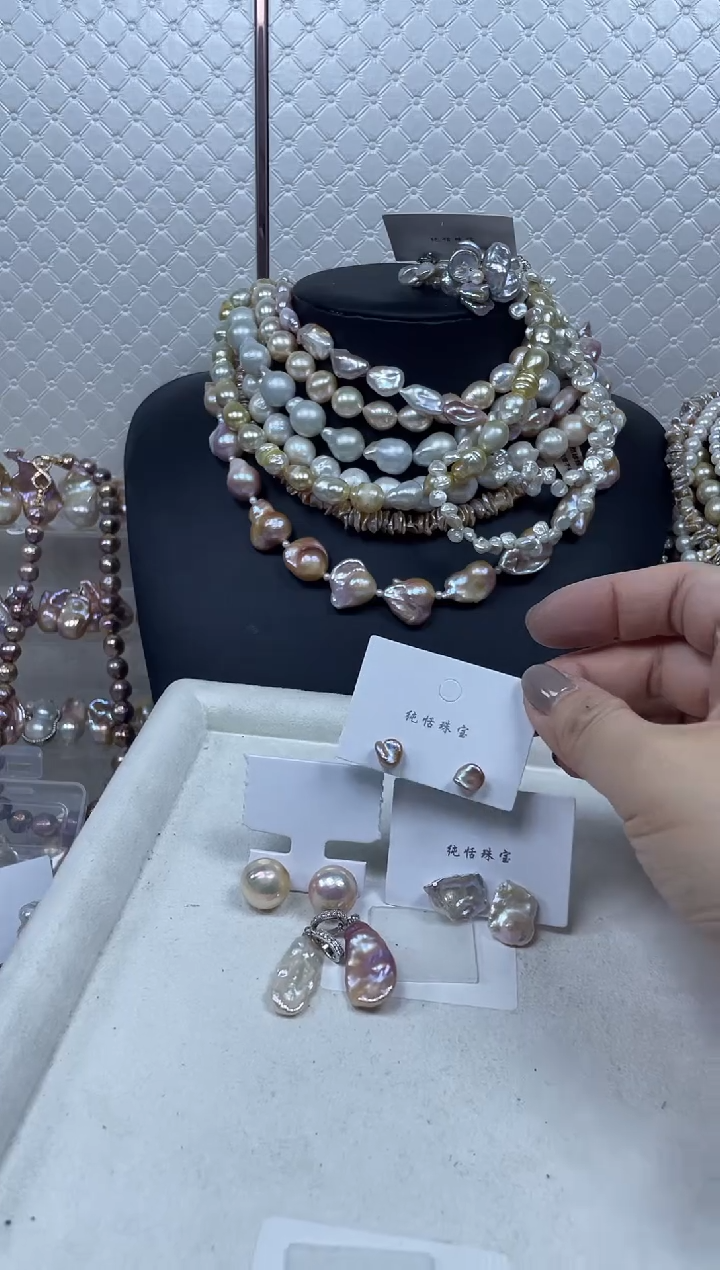 未镶嵌套装淡水珍珠【纯恬珍珠】