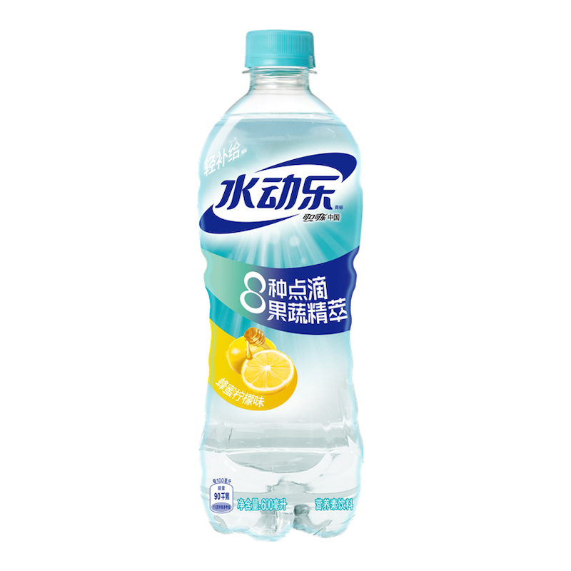 水动乐柠檬味饮料 600ml/瓶