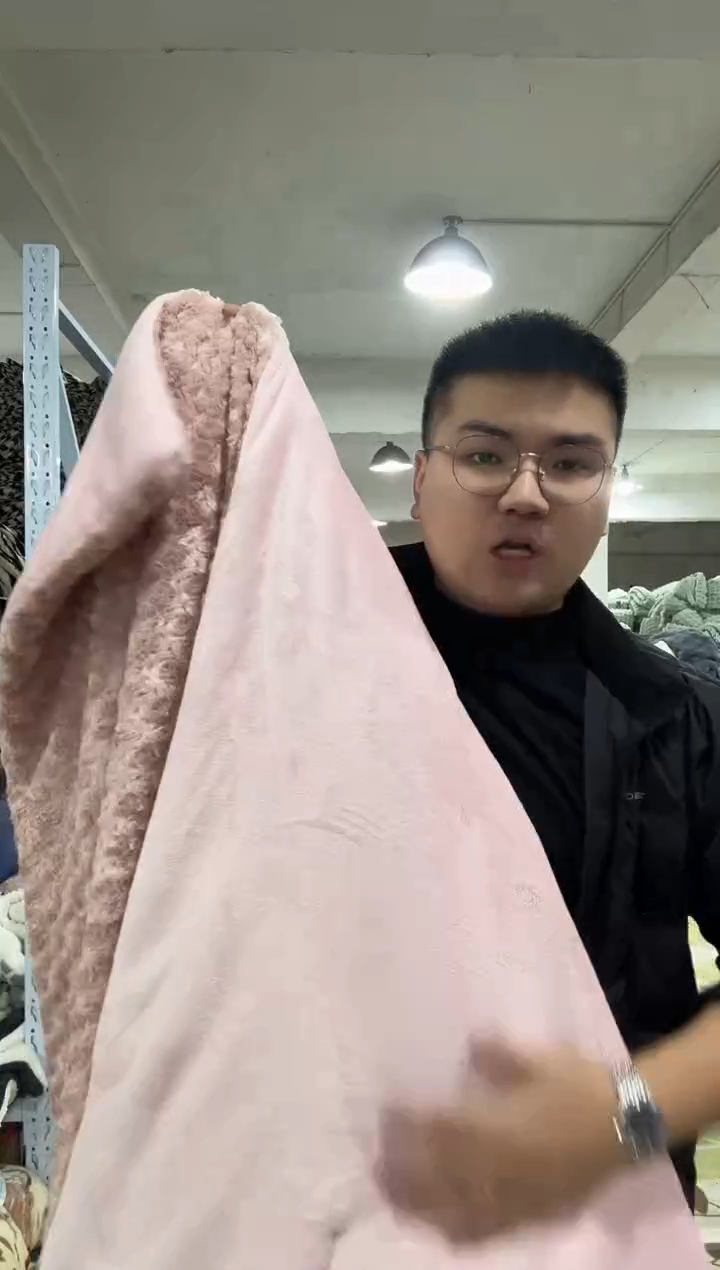 兔毛清货【1.5*2米兔毛被子】外贸原单毛毯底价清货拼手速