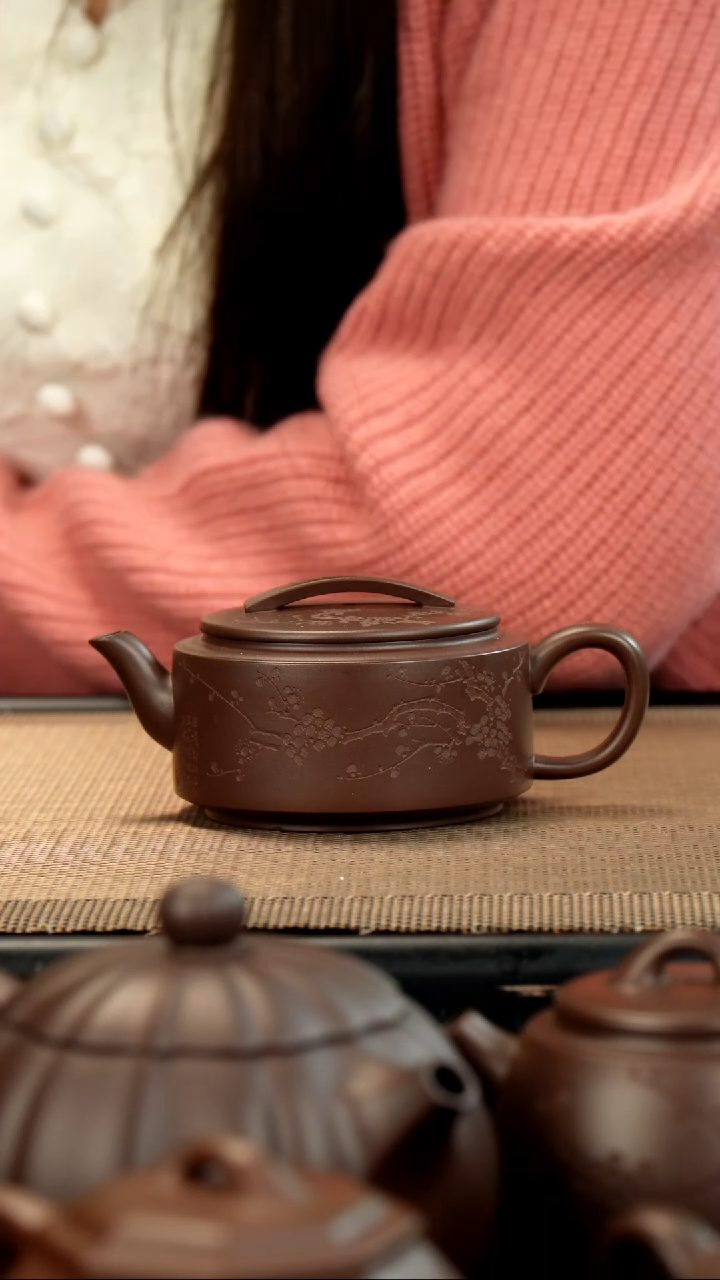 【闪购商品】紫砂茶壶老紫泥汉瓦150小