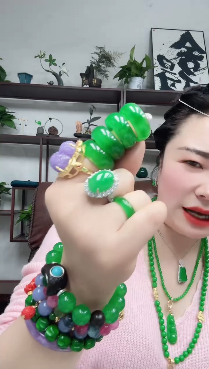 未镶嵌戒指翡翠加宽戒圈