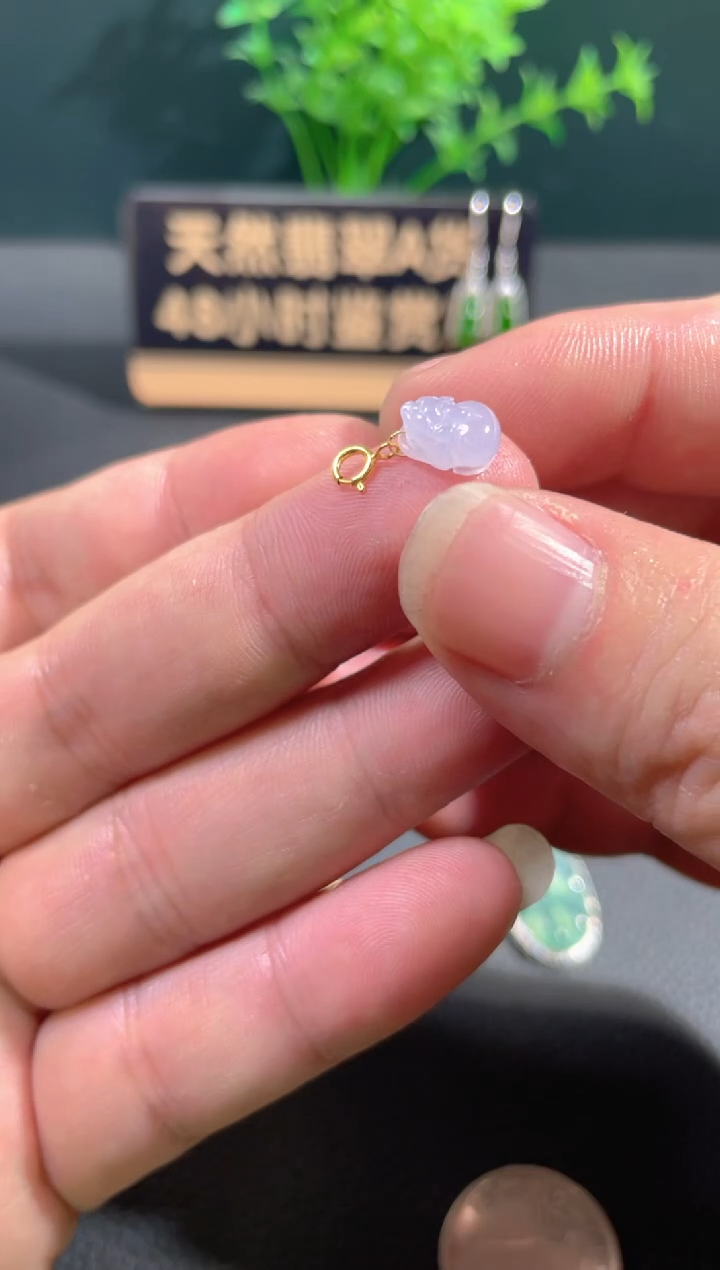 【闪购商品】翡翠颈饰18K金镶嵌翡翠