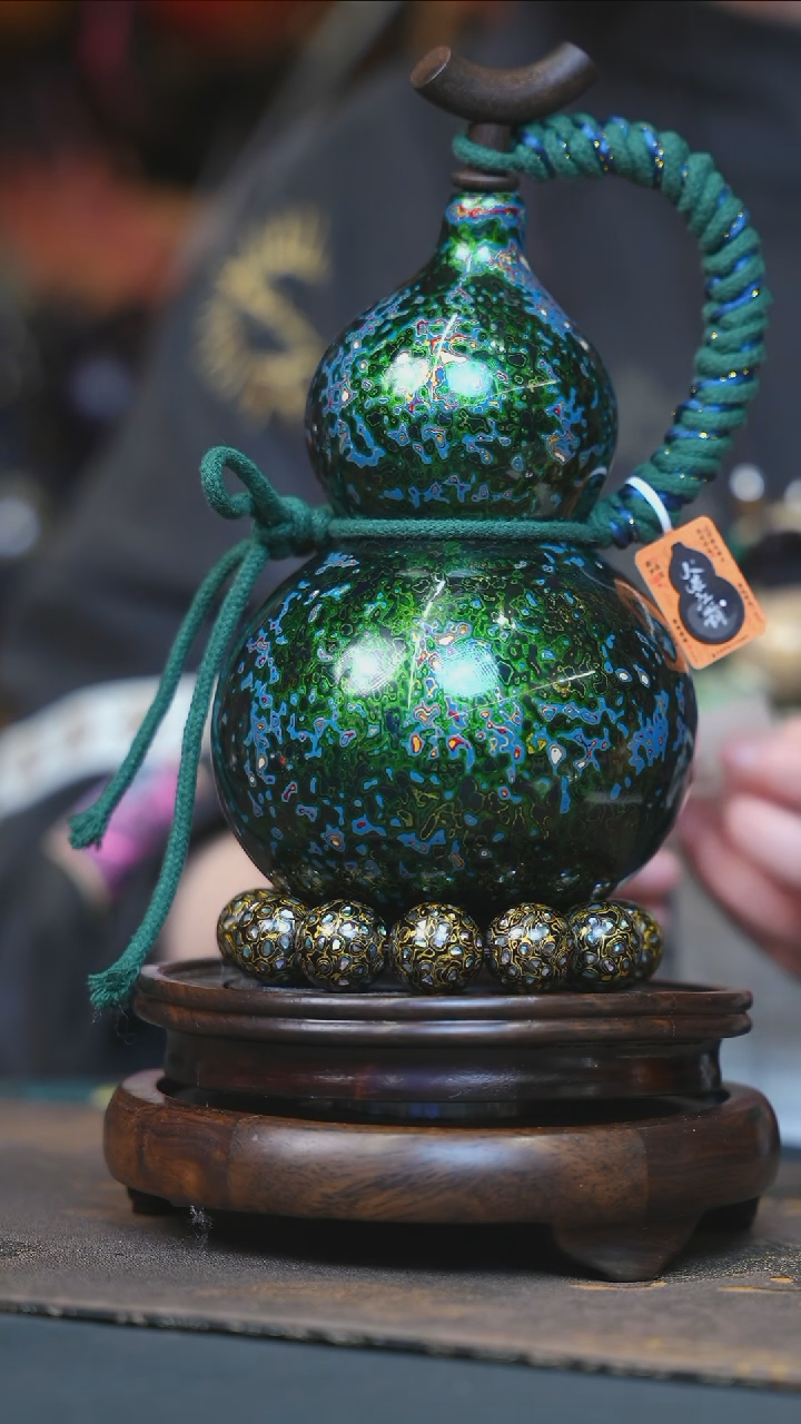 【闪购商品】YH205漆艺酒葫芦不包手串及旋转底座