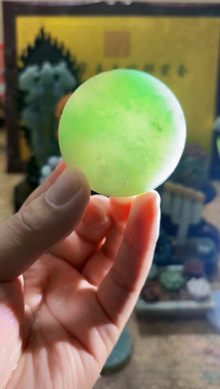 未镶嵌挂件翡翠A货常星8114