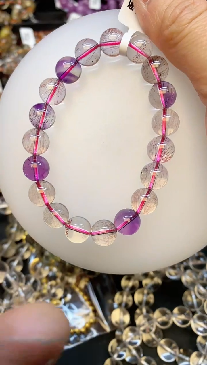 【闪购商品】水晶手串未镶嵌A19 仙女超七 10mm.