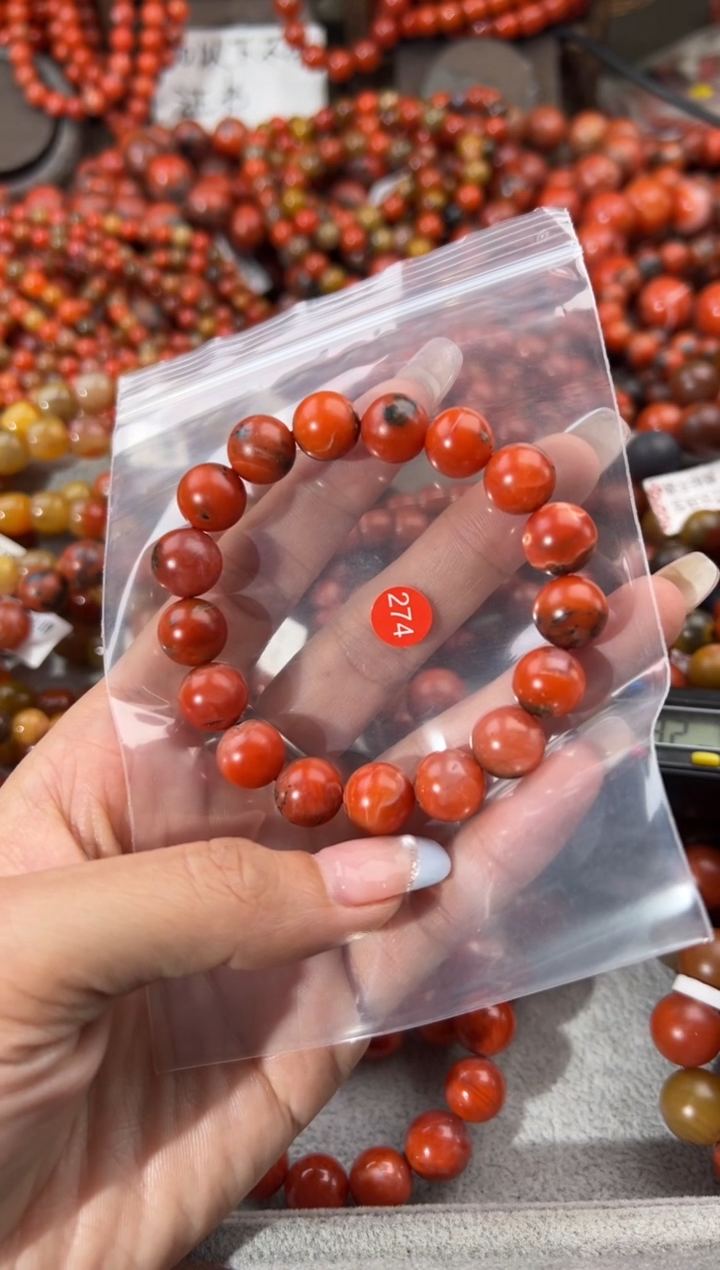 未镶嵌手串南红玛瑙11+